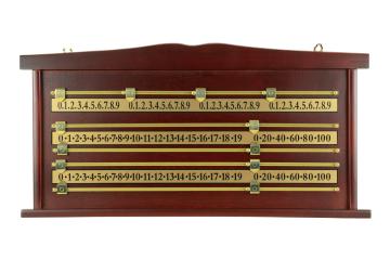 scorebord hout snooker 4 spelers luxe