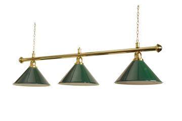 stanglamp met 3 x groene kap
