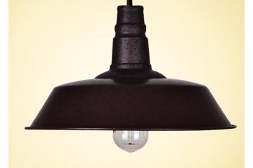 Lamp industrial #3 36 cm antiek