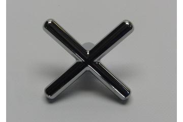 Chromen brug - model kruis zonder dopjes