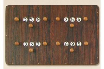 standaard scorebord 4 spelers groot