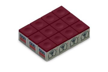 Silver Cup  doosje 12 krijtjes Burgundy