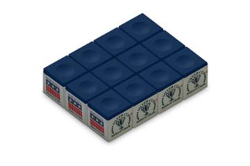 Silver Cup doosje 12 krijtjes Koningsblauw